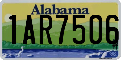 AL license plate 1AR7506