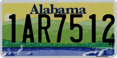 AL license plate 1AR7512
