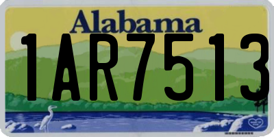 AL license plate 1AR7513