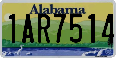 AL license plate 1AR7514