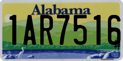 AL license plate 1AR7516