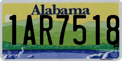 AL license plate 1AR7518