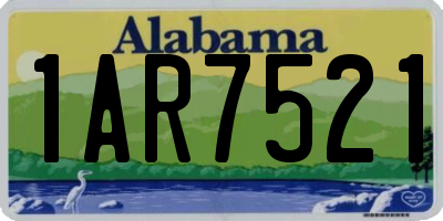 AL license plate 1AR7521