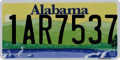 AL license plate 1AR7537