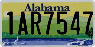 AL license plate 1AR7547