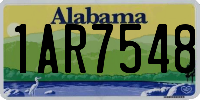 AL license plate 1AR7548