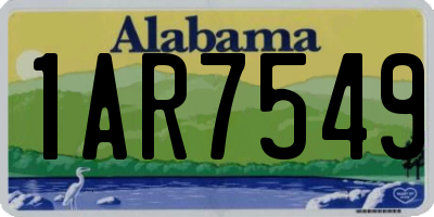 AL license plate 1AR7549