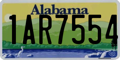 AL license plate 1AR7554