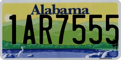 AL license plate 1AR7555