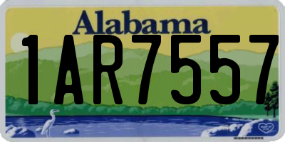 AL license plate 1AR7557