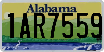 AL license plate 1AR7559