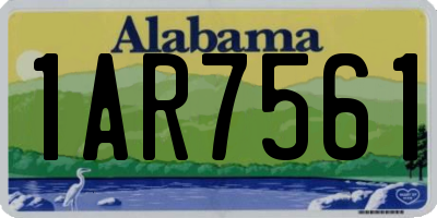 AL license plate 1AR7561
