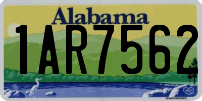 AL license plate 1AR7562