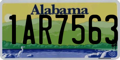 AL license plate 1AR7563
