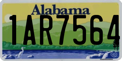 AL license plate 1AR7564