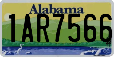 AL license plate 1AR7566