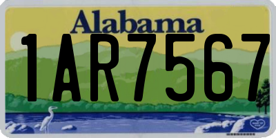 AL license plate 1AR7567