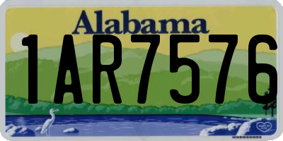 AL license plate 1AR7576