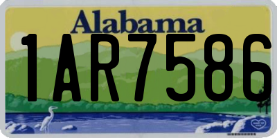 AL license plate 1AR7586