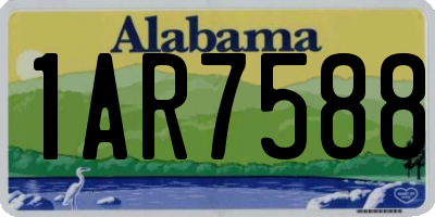 AL license plate 1AR7588
