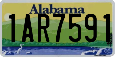 AL license plate 1AR7591