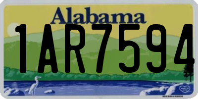 AL license plate 1AR7594