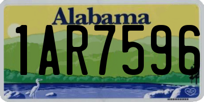 AL license plate 1AR7596