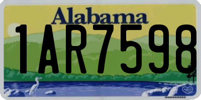 AL license plate 1AR7598