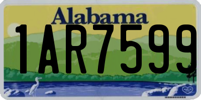 AL license plate 1AR7599
