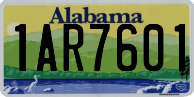 AL license plate 1AR7601