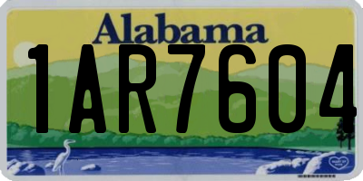 AL license plate 1AR7604