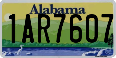 AL license plate 1AR7607
