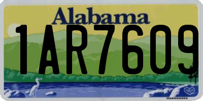 AL license plate 1AR7609
