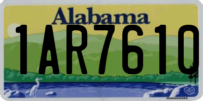 AL license plate 1AR7610