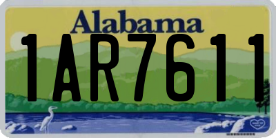 AL license plate 1AR7611