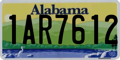 AL license plate 1AR7612