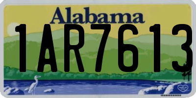 AL license plate 1AR7613