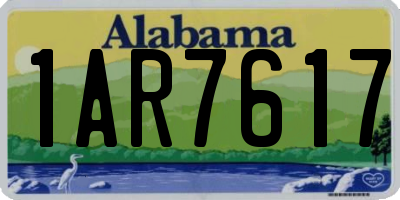 AL license plate 1AR7617