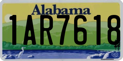 AL license plate 1AR7618