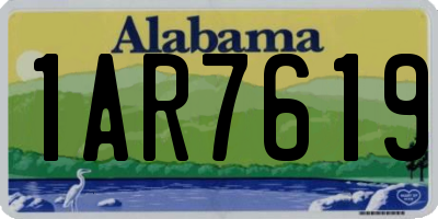 AL license plate 1AR7619