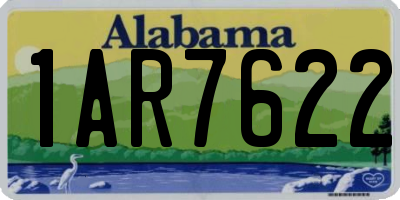 AL license plate 1AR7622
