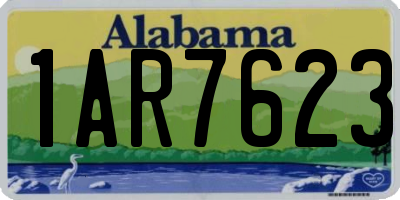 AL license plate 1AR7623