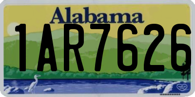 AL license plate 1AR7626