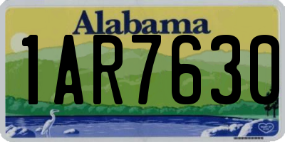 AL license plate 1AR7630
