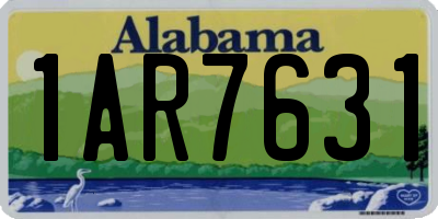 AL license plate 1AR7631