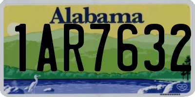 AL license plate 1AR7632