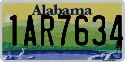 AL license plate 1AR7634