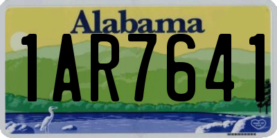 AL license plate 1AR7641