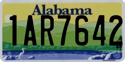 AL license plate 1AR7642