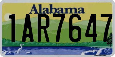 AL license plate 1AR7647